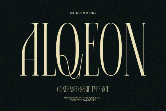Alqeon: A Modern Display Font for Digital Brand Clarity