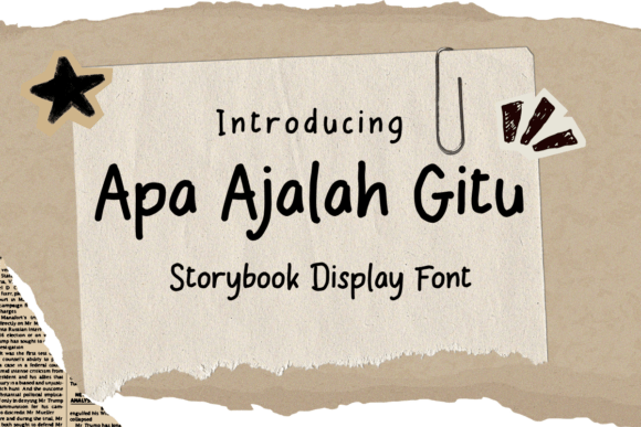 Apa Ajalah Gitu: A Whimsical Display Font for Handmade Brands
