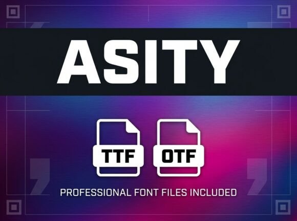 Asity: A Bold Display Typeface for Editorial Impact