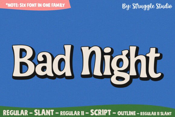 Bad Night: A Retro-Funky Display Font That Actually Works