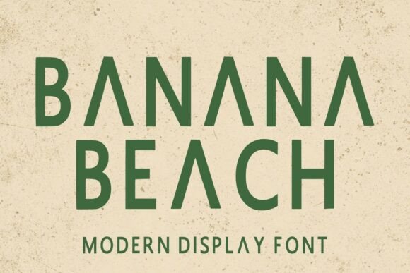 Banana Beach: A Display Font That Commands Attention