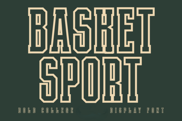 Basket Sport Outline: A Bold Display Font for Brand Confidence