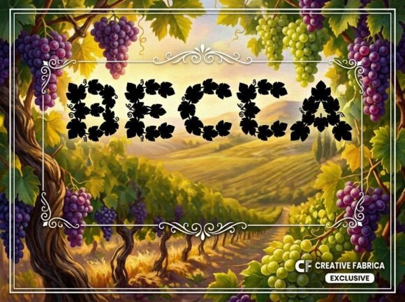 Becca: A Display Font That Anchors Editorial Mood