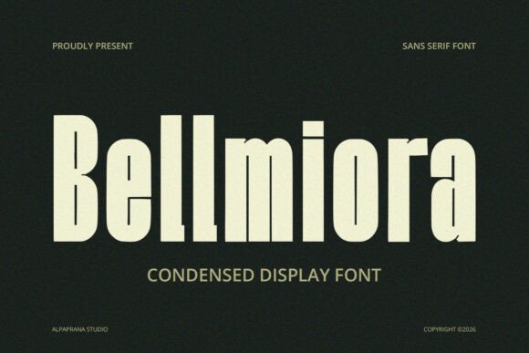 Bellmiora: A Bold Display Font for Handmade Labels & Craft Products