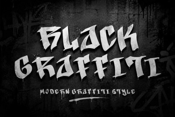Black Graffiti: A Bold Display Typeface for Handmade Makers