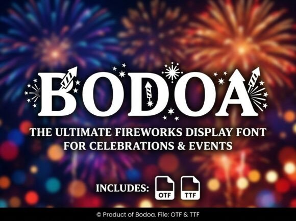 Bodoa: A Display Typeface That Makes Your Campaign Pop