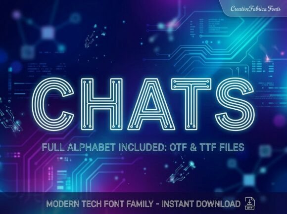 Chats: A Display Typeface Built for Digital Impact