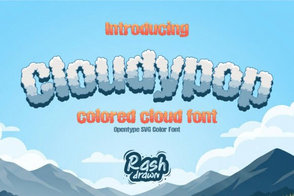 Cloudypop: A Whimsical Display Font That Lifts Your Brand