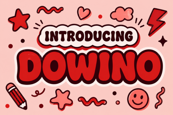Dowino Font: A Playful Display Typeface for Kid-Friendly Brands