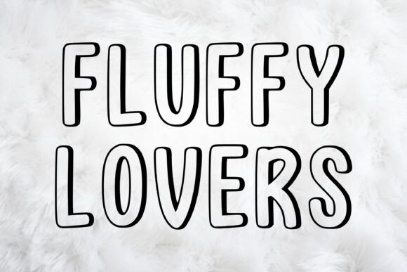 Fluffy Lovers: A Playful Display Font for Handmade Charm