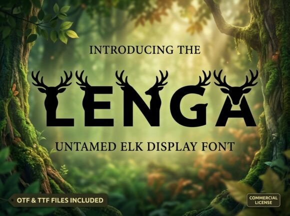 Lenga: A Display Typeface That Breathes Wild Grace Into Editorial Design