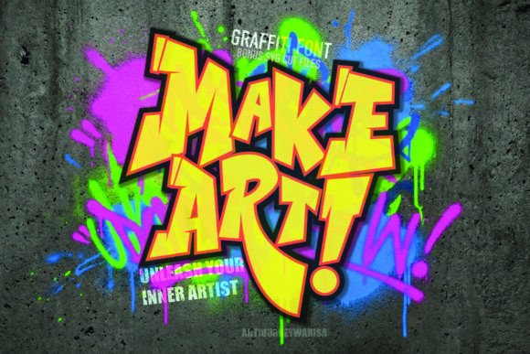 Make Art: A Bold Display Font for Editorial Impact