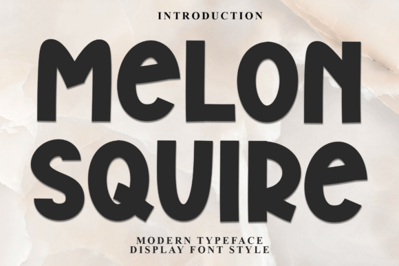 Melonsquire: A Festive Display Font for Joyful Branding