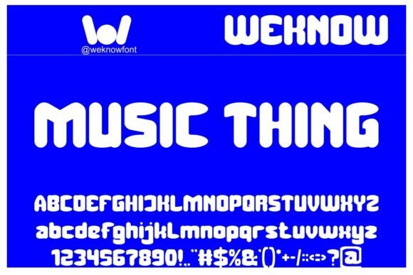 Music Thing: A Friendly, Retro-Futuristic Display Font for Small Businesses