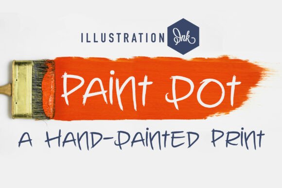 Paint Pot: A Display Typeface That Feels Like Hand-Brushed Brand Energy