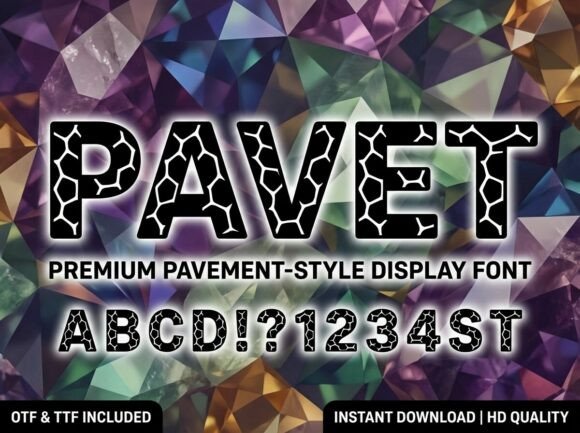 Pavet: A Rugged Display Typeface for Scroll-Stopping Brand Impact