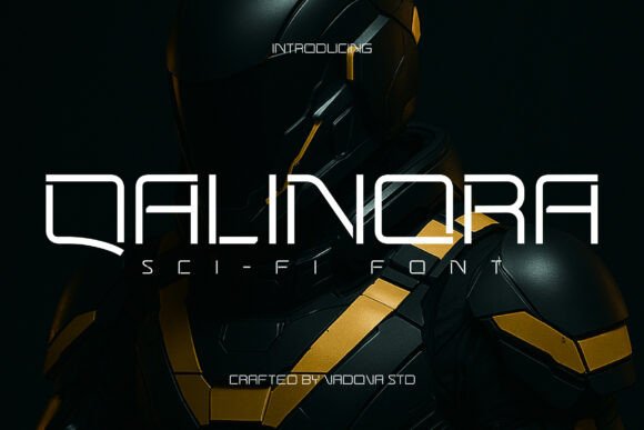 Qalinora: A Futuristic Display Font for Modern Web Design