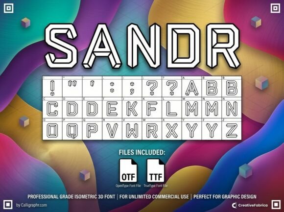 Sandr: A Bold Display Typeface for Handmade Brands
