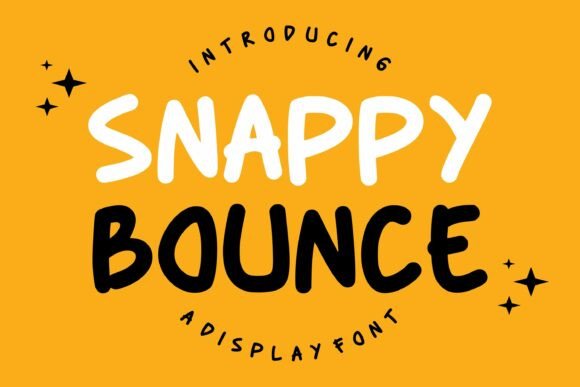 Snappy Bounce: A Playful Display Font That Lifts Your Brand