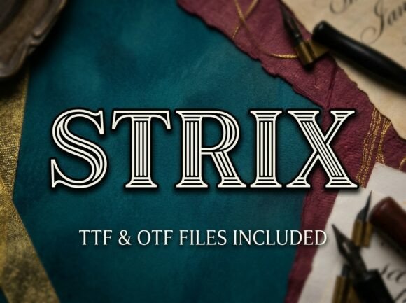 Strix: A Bold Display Font That Elevates Digital Branding